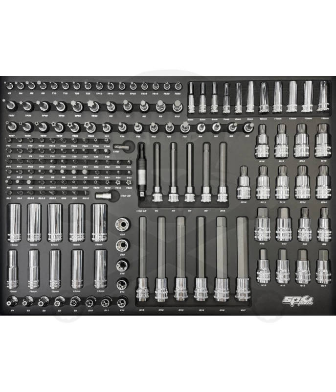 Szerszámkészlet, tálcás 171 db-os - SP Tools