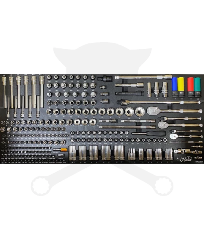 Szerszámkészlet, tálcás 254 db-os - SP Tools