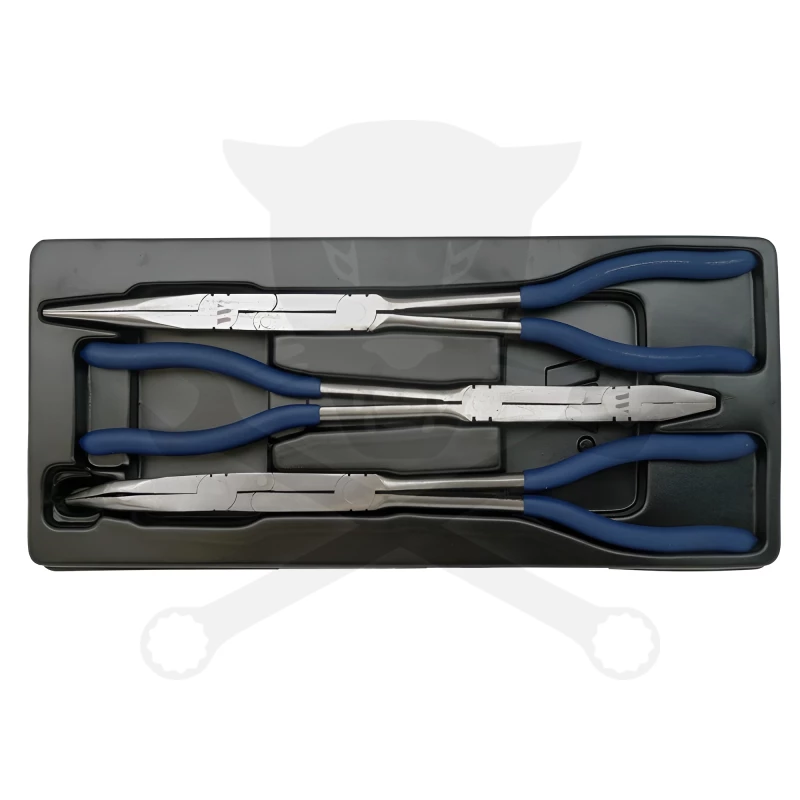 Fogó készlet 3 db-os - extra hosszú - dupla csuklós - 340 mm - Welzh