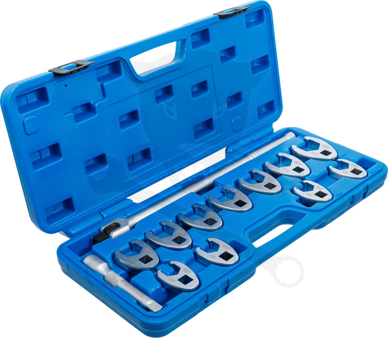 Villáskulcs adapter készlet nyitott 1/2" 13 db-os 20-32 mm+HAJTÓ "Crowfoot"