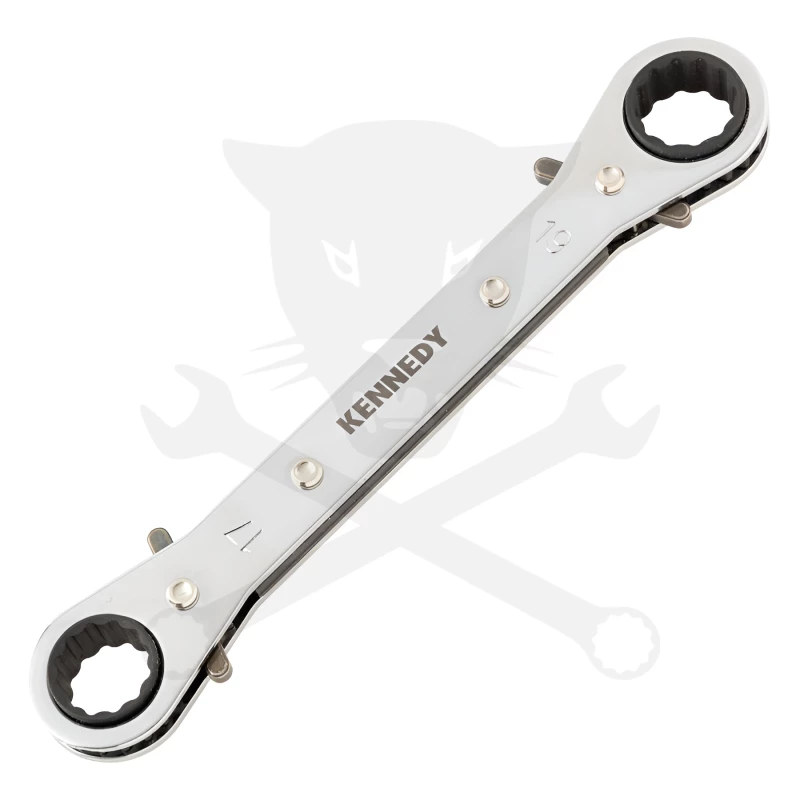 Csillag-csillagkulcs racsnis 17x19 mm - Kennedy