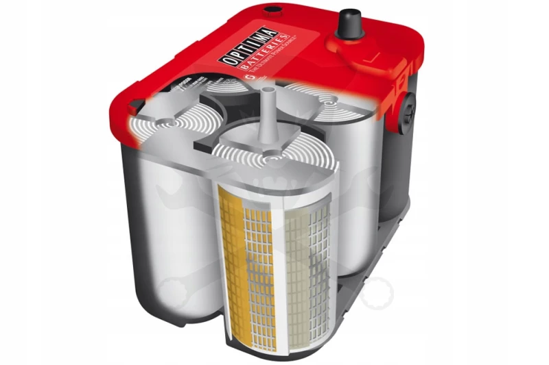 Akku OPTIMA RED TOP 12V 50Ah 815A Közép pólus 254x172x173 mm