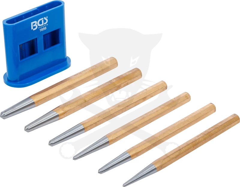 Pontozó készlet 6 db-os 3 - 4 - 5 - 6 - 7 - 8 mm x 150 mm - BGS