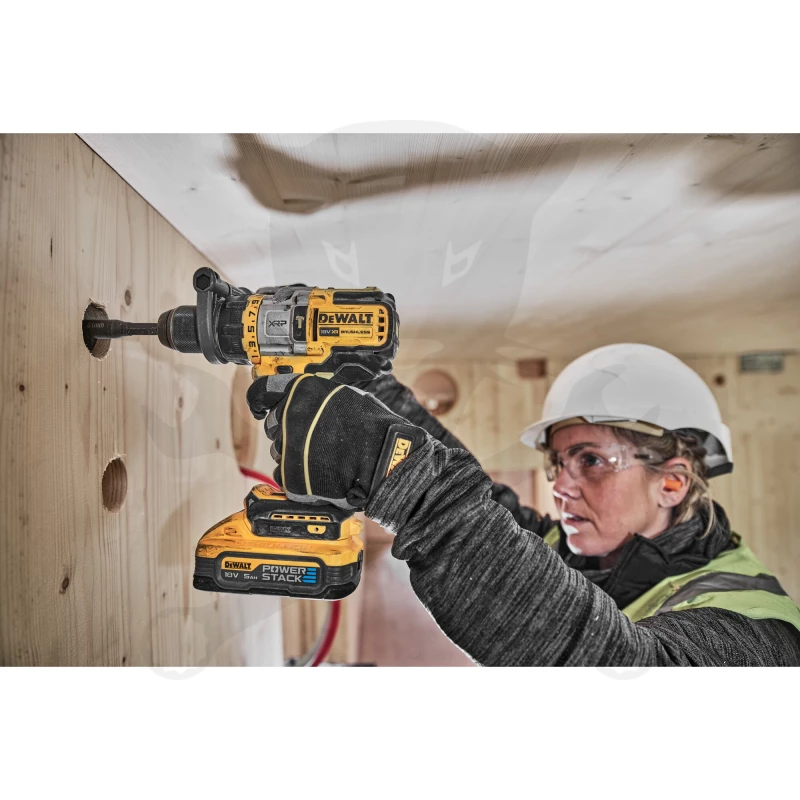 Ütvefúró-csavarbehajtó, szett akkus 18V 2db 5.0Ah POWERSTACK