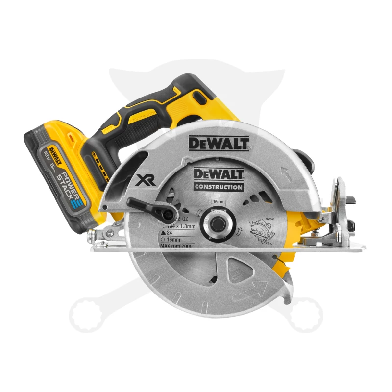 Körfűrész, kézi -akkus 18 V 2x5.0 Ah 184 mm -POWERSTACK- DeWalt