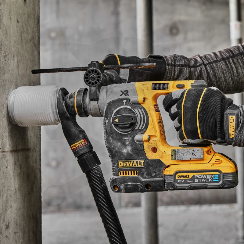 Fúró-vésőkalapács akkus 18V  2.1J 2db 5.0Ah -POWERSTACK- DeWalt