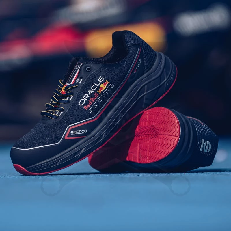 Munkavédelmi cipő SPARCO - Impulse Red Bull S1PS ESD Kék-Piros 44