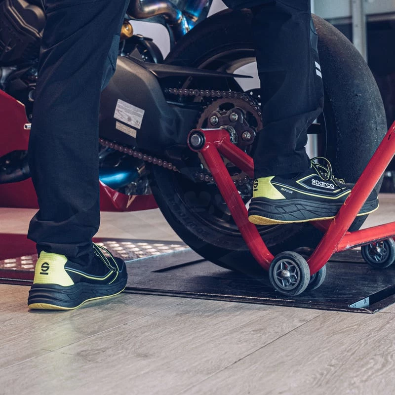 Munkavédelmi cipő SPARCO - Impulse Luton S1PS ESD Fekete-Fluo 40