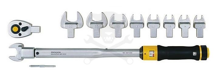 Nyomatékkulcs  40-200 Nm 1/2" Micro Click MC 200 készlet - Proxxon