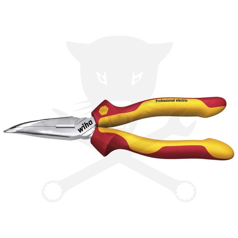 Szigetelt VDE 1000 V-os fogó telefon hajlított 160 mm Wiha