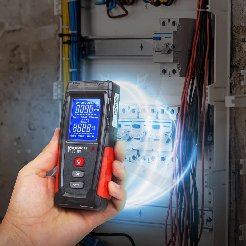 Elektromágneses sugárzásmérő műszer 1V / m - 1999V/m - Maxwell