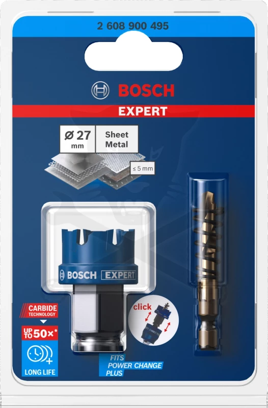 Körkivágó - lyukfűrész - Carbid fogakkal  27 mm - Bosch