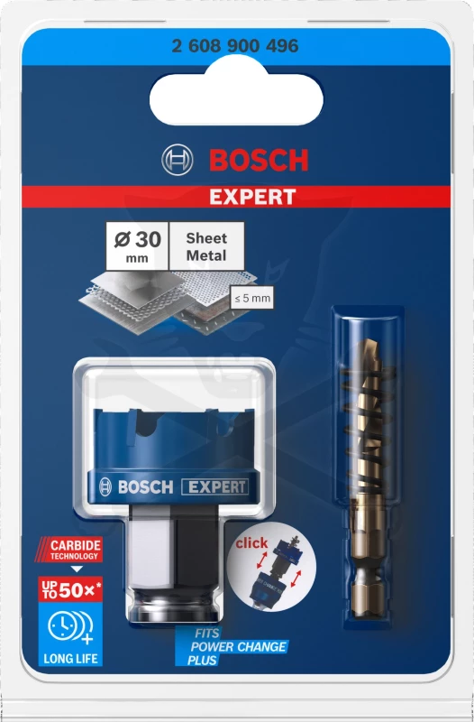 Körkivágó - lyukfűrész - Carbid fogakkal  30 mm - Bosch