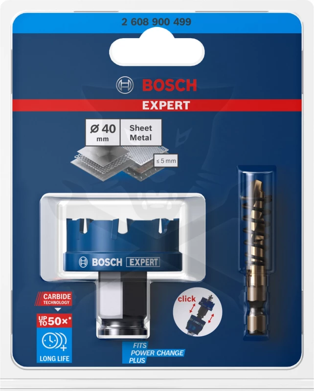 Körkivágó - lyukfűrész - Carbid fogakkal  40 mm - Bosch