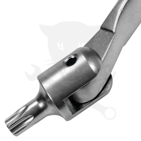 Torx csuklós külső készlet 5 db-os - 10 méret: T15 - T60 - YATO