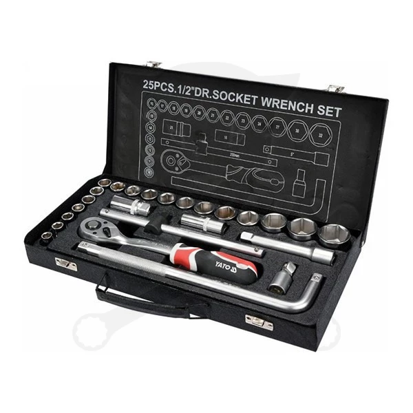 Szerszámkészlet 25 darabos 1/2" 10-32 mm - Yato