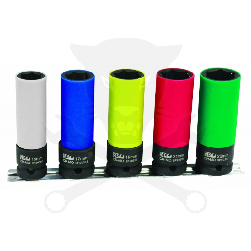 Légkulcsfej készlet 1/2"  5 db-os alufelnihez - SP Tools