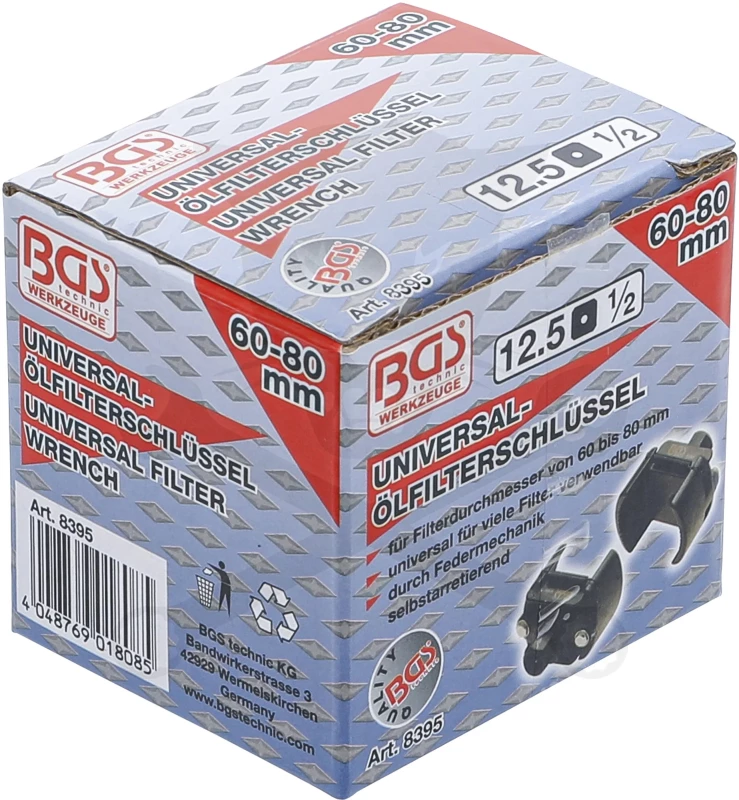 Olajszűrő leszedő állítható  60-80 mm-ig - BGS