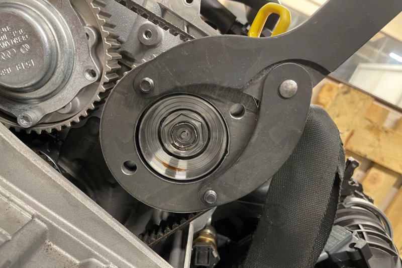 Vezérműtengely lánckerék tartó szerszám - VW 1.0L 1.5L Benzin - Laser