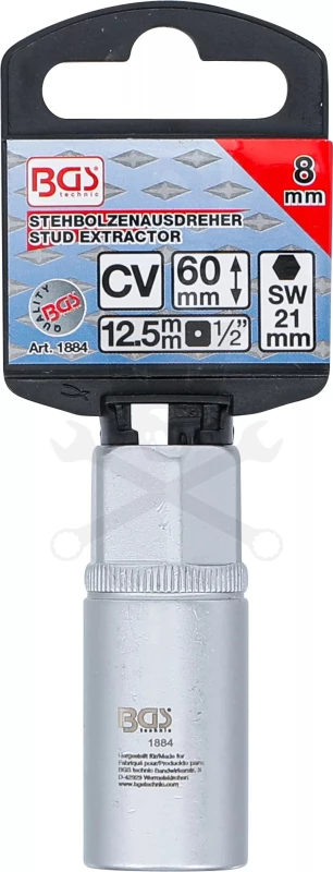 Tőcsavar ki- és behajtó fej M8