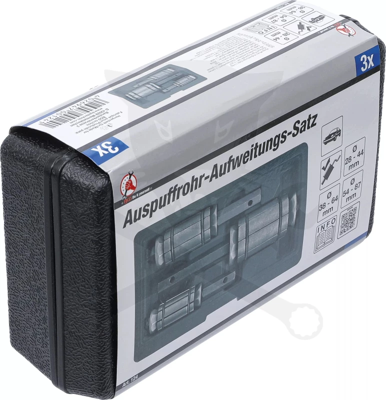 Kipufogócső tágító készlet 3részes 28-89 mm - BGS