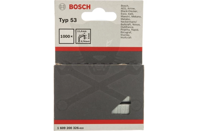 Tűzőkapocs 53-as típus -  6 mm 1000 db - Bosch
