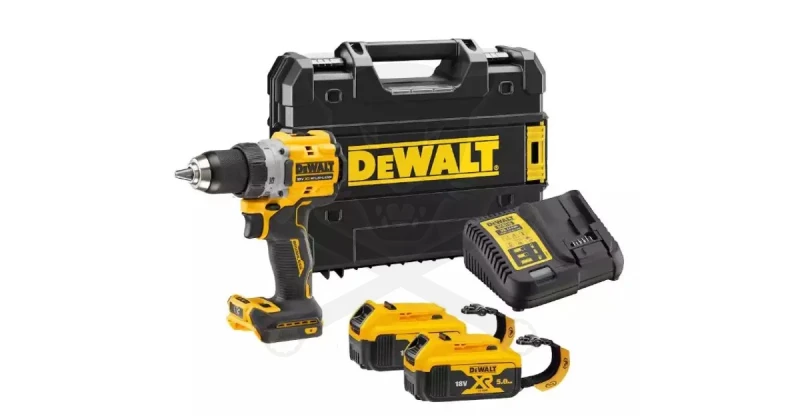 Fúró-csavarozó, akkus 18V 2db 5.0Ah Li-ion - kefem. -  DeWalt