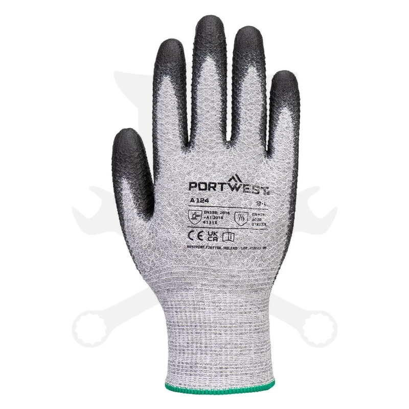 Kesztyű - szerelőkesztyű - Poliuretán, gyémántkötésű 10/XL - Portwest