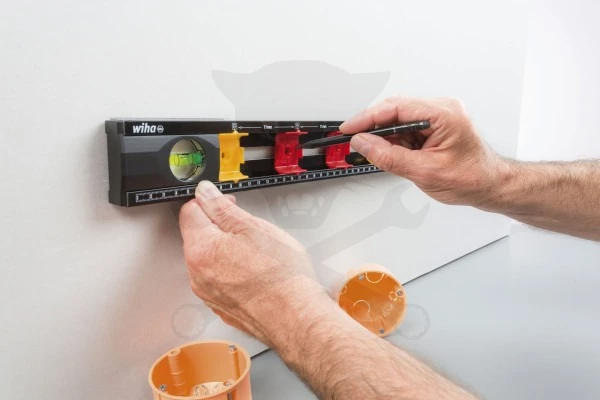 Vízmérték  400 mm 2 lib. villanyszerelő SB246