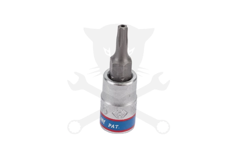 Rátűzőkulcs - crowa+bit 1/4" torx, furatos TPX09 - King Tony