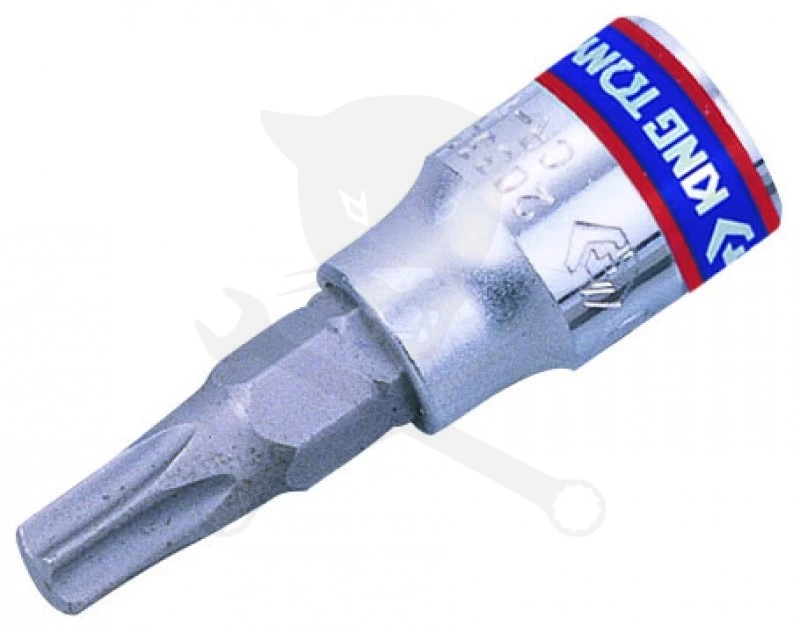 Rátűzőkulcs - crowa+bit 1/4" torx  T8 - King Tony