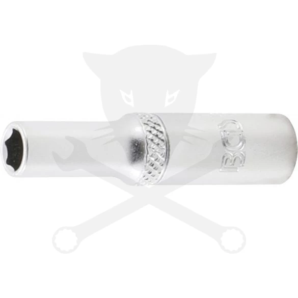 Dugókulcs - crowafej 1/4" 6 lap hosszú  6 mm BGS
