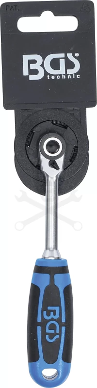 Crowa racsnis kulcs 1/4" 72 fogú, irányváltós - BGS