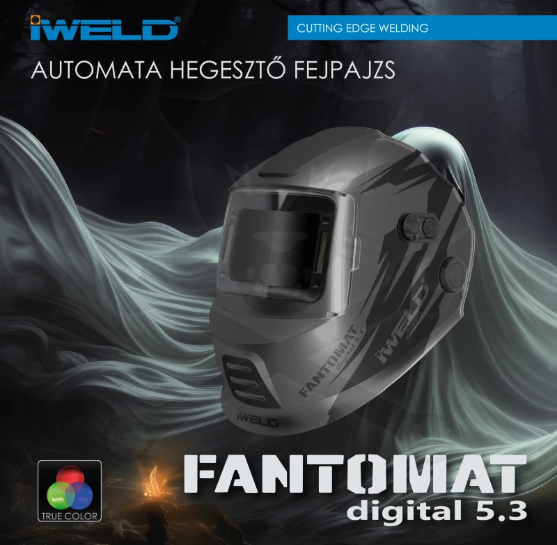 Hegesztőpajzs automata  74 x 108 mm 4 érzékelős - FANTOMAT 5.3
