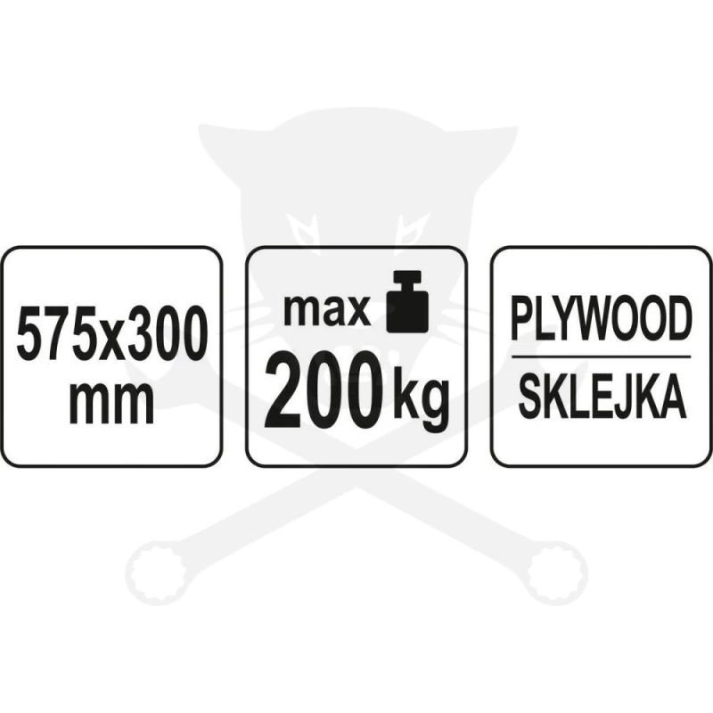 Kézikocsi 200 kg terhelhetőségű 575 x 300 mm - Yato