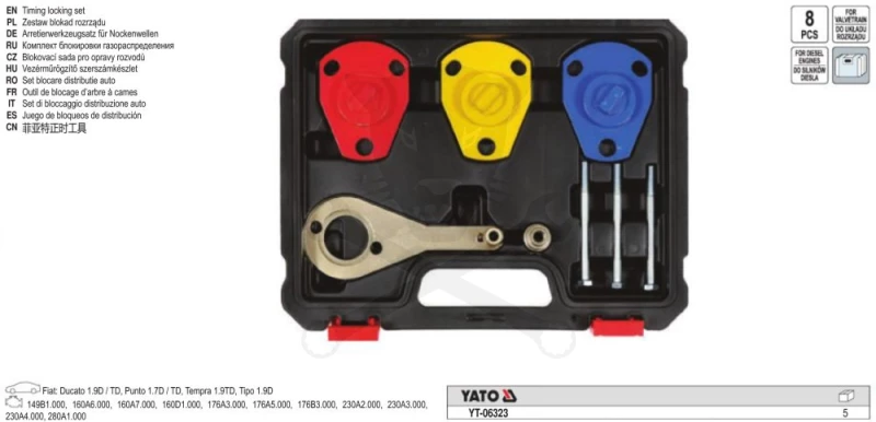 Vezérlésrögzítő készlet Fiat 1.7- 1.9D / TD