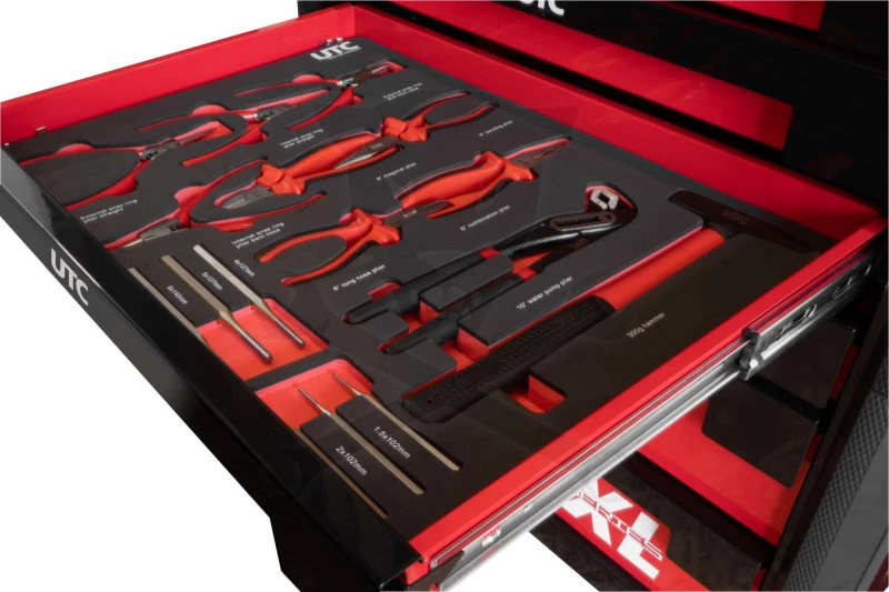 Szerszámos kocsi gyári-felszerelt 268 db-os 7 fiókos szekrény - UTC