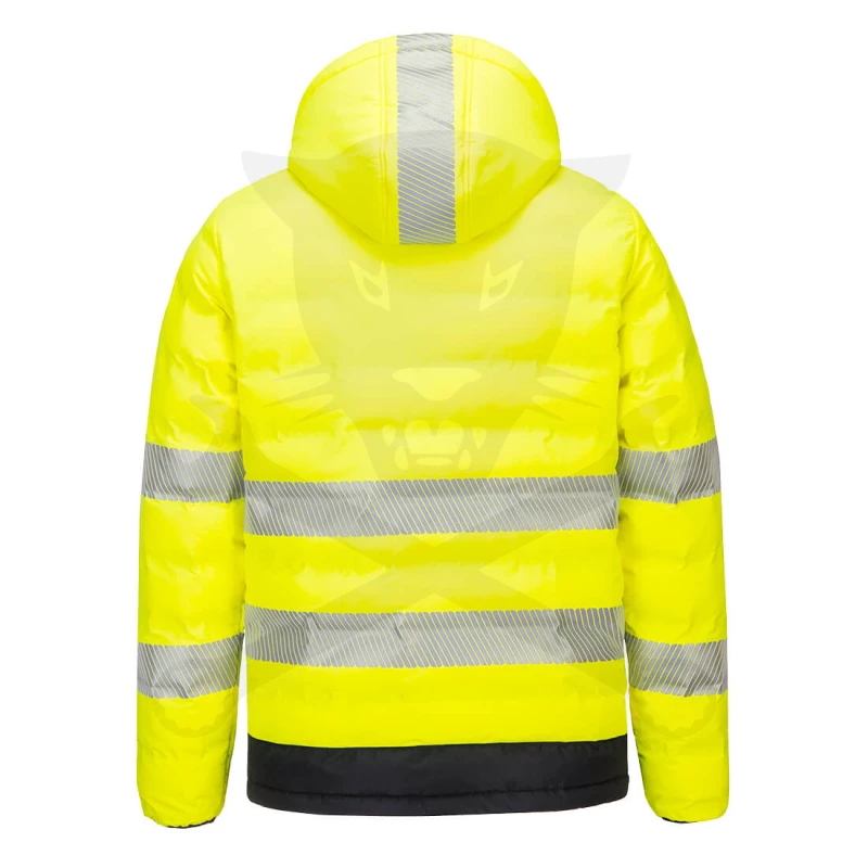 Munkakabát FŰTHETŐ USB-s Powerbank-kal HV-sárga L-es - PortWest