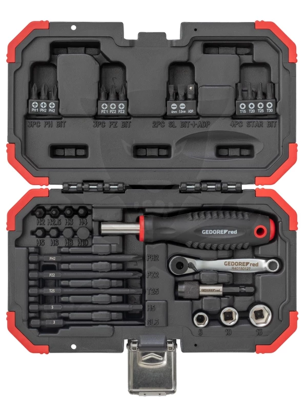 Karácsonyi szerszámkészlet ADVENTI KALENDÁRIUM 33 db-os - Gedore Red