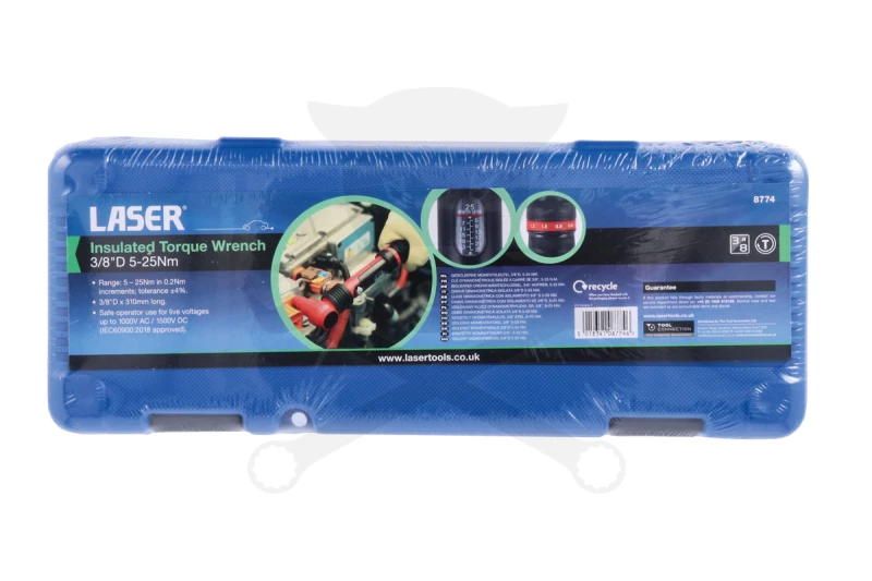 Nyomatékkulcs   5-25 Nm 3/8" - 1000 V Szigetelt profi - Laser