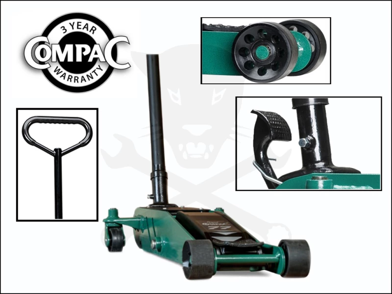 Emelő padló 2 T krokodil -extra alacsony 77-480 mm -váz:126 mm- Compac