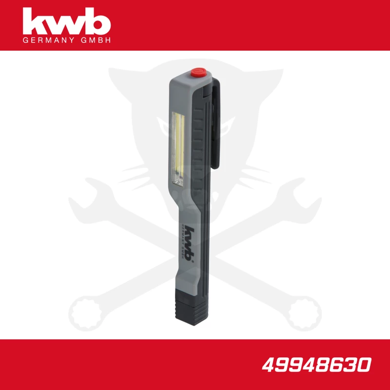 Szerelőlámpa LED 01 COB ledes -elemes- Toll alakú 112 lm - KWB