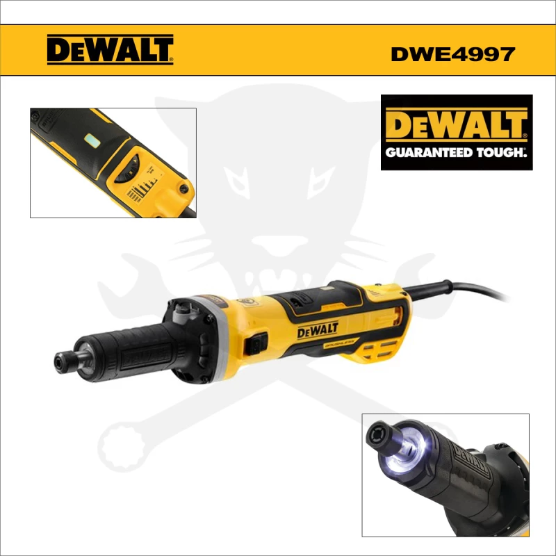 Egyenescsiszoló - lyukcsiszoló 6 mm 1300W ipari - DeWalt