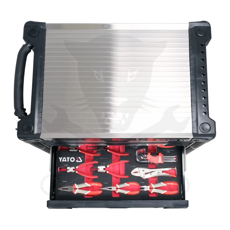 Szerszámos kocsi gyári-felszerelt 157 db-os 7 fiókos - YATO