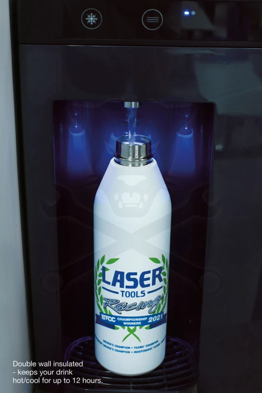 Termosz kulacs 600 ml rozsdamentes acél Laser Tools Racing BTCC 2021
