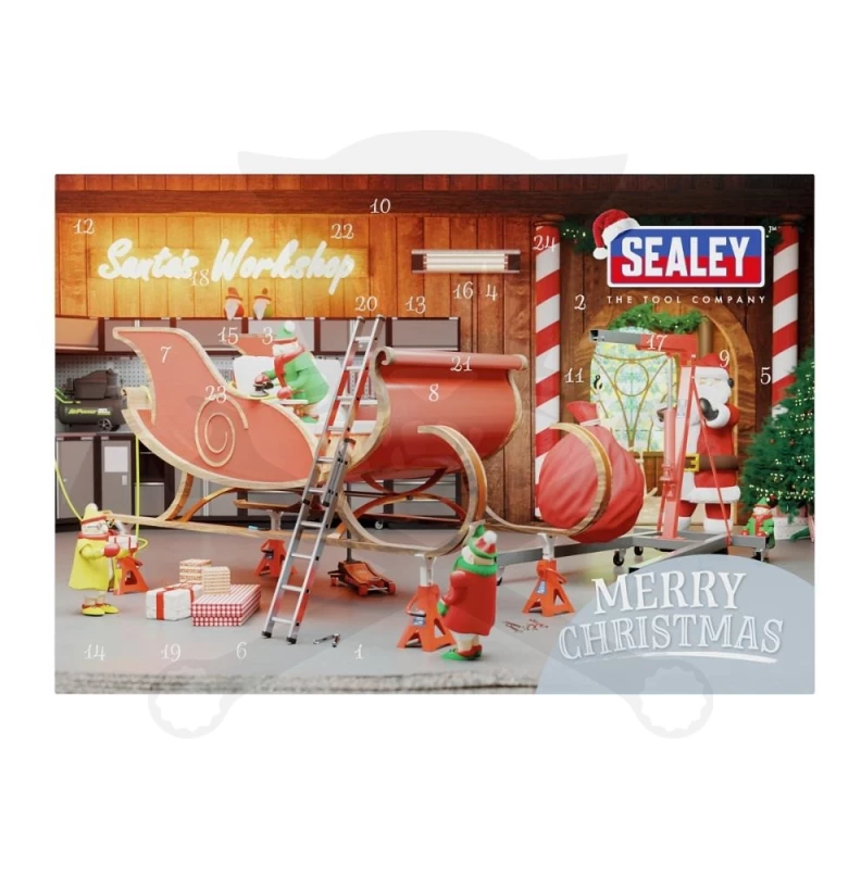 Karácsonyi szerszámkészlet ADVENTI KALENDÁRIUM 40 db-os - SEALEY Premier