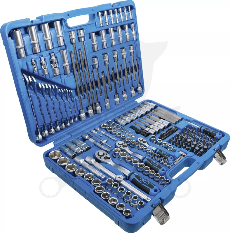 Szerszámkészlet 214 részes dugókulcs készlet 1/2"-3/8"-1/4" GEAR LOCK