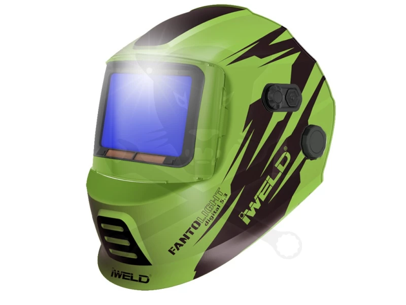 Hegesztőpajzs automata  74 x 108 mm 4 érzékelős - LIGHT GREEN 5.3
