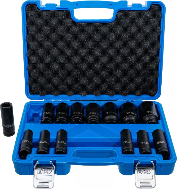 Légkulcsfej készlet 1/2" 14 db 10-32 mm metrikus hosszú BGS