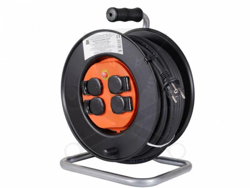 Kábeldob 25 m - IP54 gumi kábel 3 x 2,5 mm2 - 3000W